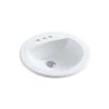 Unbranded Mercy 8 in. Drop-In Ceramic Circular Bath Sink with Overflow in Glossy White 2 Unbranded Mercy 8 in. Drop-In Ceramic Circular Bath Sink with Overflow in Glossy White -Bathroom Sinks Sales white drop in bathroom sinks 240147 64 1000