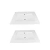 RENOVATORS SUPPLY MANUFACTURING Self-Rimming Square Drop-In Bathroom Sink in White Porcelain (Set of 2) -Bathroom Sinks Sales white drop in bathroom sinks 30336 64 1000