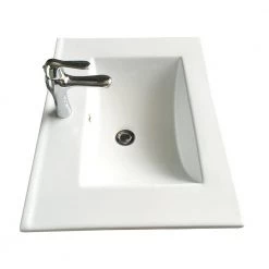 RENOVATORS SUPPLY MANUFACTURING Bo 24 in. Square Drop-In Bathroom Sink in White with Overflow Faucet and Drain -Bathroom Sinks Sales white drop in bathroom sinks 50336 4f 1000