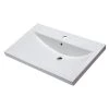 EAGO BH001 7.9 in. Drop in Sink Basin in White