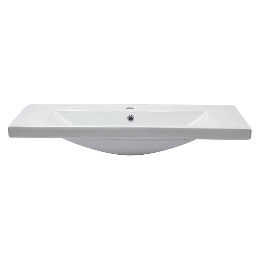 EAGO 7.9 in. Drop-In Sink Basin in White 6 EAGO 7.9 in. Drop-In Sink Basin in White - Image 4