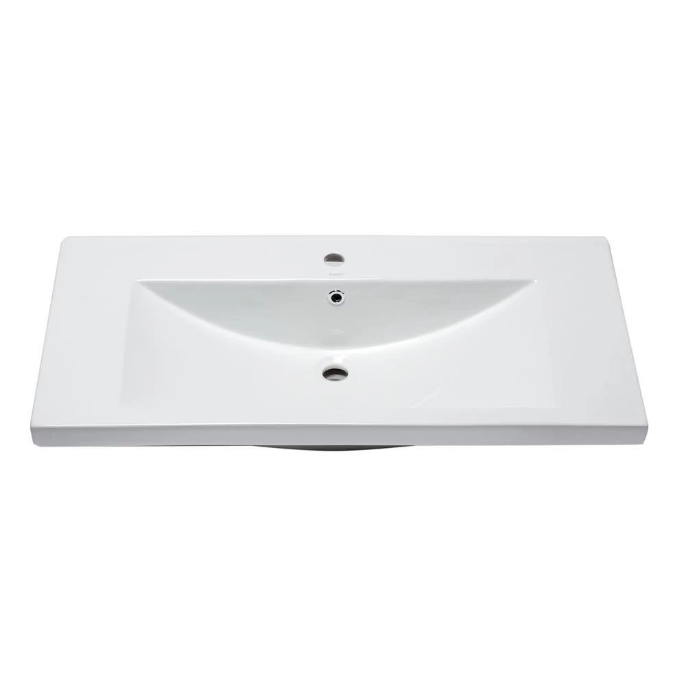 EAGO 7.9 in. Drop-In Sink Basin in White 5 EAGO 7.9 in. Drop-In Sink Basin in White - Image 3