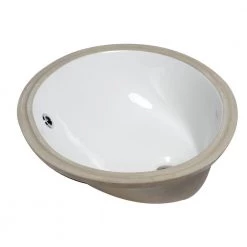 EAGO 7.25 in. Under Mount Sink Basin in White -Bathroom Sinks Sales white eago undermount bathroom sinks bc224 44 1000