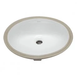 EAGO 7.25 in. Under Mount Sink Basin in White -Bathroom Sinks Sales white eago undermount bathroom sinks bc224 4f 1000