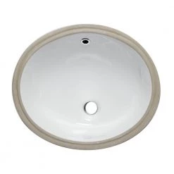 EAGO 7.25 in. Under Mount Sink Basin in White -Bathroom Sinks Sales white eago undermount bathroom sinks bc224 fa 1000