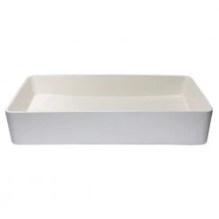 Eden Bath Wide White Concrete Rectangular Vessel Sink with Drain 13 Eden Bath Wide White Concrete Rectangular Vessel Sink with Drain -Bathroom Sinks Sales white eden bath vessel sinks eb n011wh 4f 1000