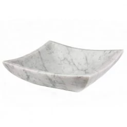 Eden Bath Square Deep Zen Sink in Carrara Marble 11 Eden Bath Square Deep Zen Sink in Carrara Marble -Bathroom Sinks Sales white eden bath vessel sinks eb s041cw p 1f 1000