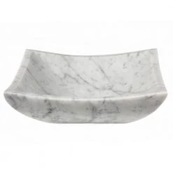 Eden Bath Square Deep Zen Sink in Carrara Marble 10 Eden Bath Square Deep Zen Sink in Carrara Marble -Bathroom Sinks Sales white eden bath vessel sinks eb s041cw p 4f 1000