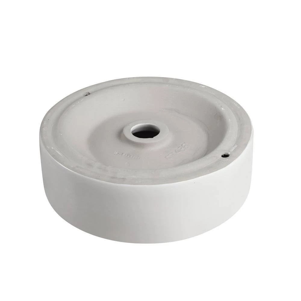 Elanti Round Vessel Bathroom Sink in White 8 Elanti Round Vessel Bathroom Sink in White - Image 6