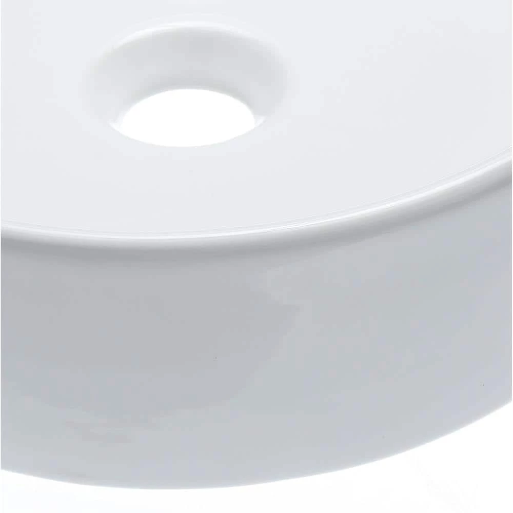 Elanti Round Vessel Bathroom Sink in White 5 Elanti Round Vessel Bathroom Sink in White - Image 3