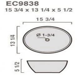 Elanti Oval Vessel Bathroom Sink in White 14 Elanti Oval Vessel Bathroom Sink in White -Bathroom Sinks Sales white elanti vessel sinks ec9838 fa 1000