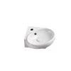 Elanti Wall-Mounted Corner Oval Compact Bathroom Sink in White 1 Elanti Wall-Mounted Corner Oval Compact Bathroom Sink in White -Bathroom Sinks Sales white elanti wall mount sinks 1103 64 1000