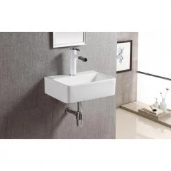 Elanti Wall-Mounted Bathroom Sink in White -Bathroom Sinks Sales white elanti wall mount sinks ec1808 44 1000