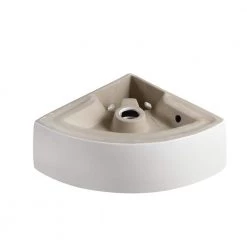 Elanti Wall-Mounted Corner Bathroom Sink in White 13 Elanti Wall-Mounted Corner Bathroom Sink in White -Bathroom Sinks Sales white elanti wall mount sinks ec9808 1f 1000