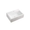 Elanti Wall-Mounted Rectangle Bathroom Sink in White -Bathroom Sinks Sales white elanti wall mount sinks ec9859 64 1000