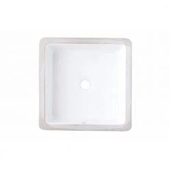 Unbranded 16-Gauge-Sinks 16 in. Undermount Bathroom Sink in White