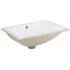 Unbranded 16-Gauge-Sinks 18.25 in. Undermount Bathroom Sink in White -Bathroom Sinks Sales white enamel glaze undermount bathroom sinks 16gs 536 64 1000