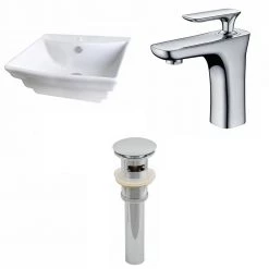 Unbranded 16-Gauge-Sinks 18.25 in. Undermount Bathroom Sink in White -Bathroom Sinks Sales white enamel glaze undermount bathroom sinks 16gs 536 76 1000