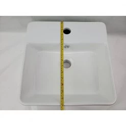 Unbranded 16-Gauge-Sinks Vessel Sink in White -Bathroom Sinks Sales white enamel glaze vessel sinks 16gs 28180 1f 1000