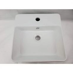 Unbranded 16-Gauge-Sinks Vessel Sink in White -Bathroom Sinks Sales white enamel glaze vessel sinks 16gs 28180 44 1000