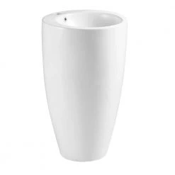 Eridanus 33 in. Tall Round Ceramic Pedestal Sink with Overflow and Pop-Up Drain -Bathroom Sinks Sales white eridanus pedestal sinks junxlp 091 a0 1000