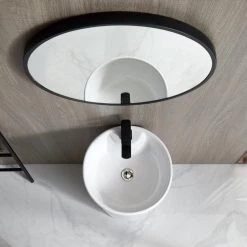 Eridanus 32 in. Tall Round Ceramic Pedestal Sink with Overflow and Pop-Up Drain -Bathroom Sinks Sales white eridanus pedestal sinks junxlp 094 fa 1000