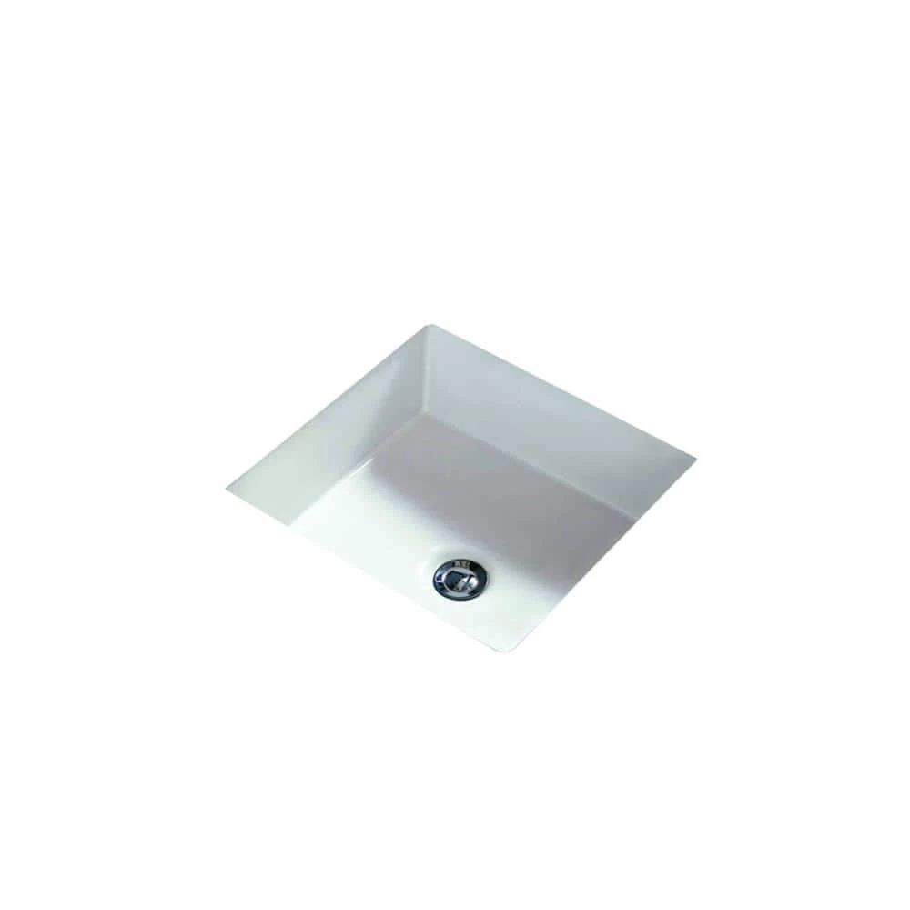 Filament Design Cantrio Undermount Bathroom Sink in White 3 Filament Design Cantrio Undermount Bathroom Sink in White