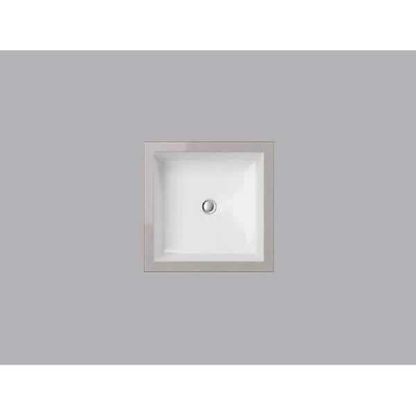 Filament Design Cantrio Undermount Bathroom Sink in White 4 Filament Design Cantrio Undermount Bathroom Sink in White - Image 2