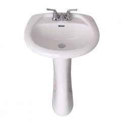 FINE FIXTURES Prestige 22.12 in. W x 18.25 in. D Ceramic Pedestal Sink and Basin Combo in Modern White 10 FINE FIXTURES Prestige 22.12 in. W x 18.25 in. D Ceramic Pedestal Sink and Basin Combo in Modern White -Bathroom Sinks Sales white fine fixtures pedestal sinks pr2218w 1f 1000