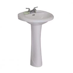 FINE FIXTURES Prestige 22.12 in. W x 18.25 in. D Ceramic Pedestal Sink and Basin Combo in Modern White 11 FINE FIXTURES Prestige 22.12 in. W x 18.25 in. D Ceramic Pedestal Sink and Basin Combo in Modern White -Bathroom Sinks Sales white fine fixtures pedestal sinks pr2218w 44 1000