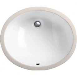 KOHLER Caxton 16-1/4 in. Oval Vitreous China Undermount Bathroom Sink in White with Overflow Drain 20 KOHLER Caxton 16-1/4 in. Oval Vitreous China Undermount Bathroom Sink in White with Overflow Drain -Bathroom Sinks Sales white finish kohler undermount bathroom sinks k 2209 0 c3 1000