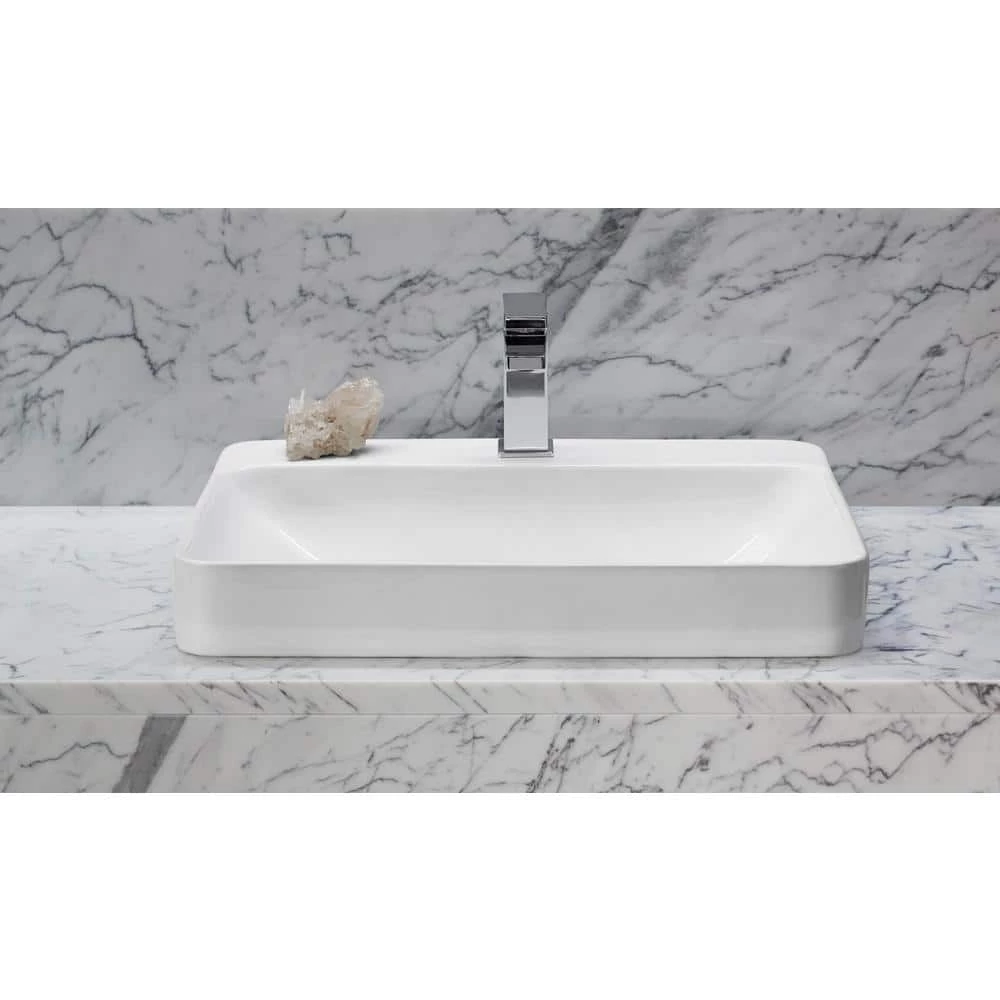 KOHLER Vox Vitreous China Vessel Sink in White with Overflow Drain 11 KOHLER Vox Vitreous China Vessel Sink in White with Overflow Drain - Image 9