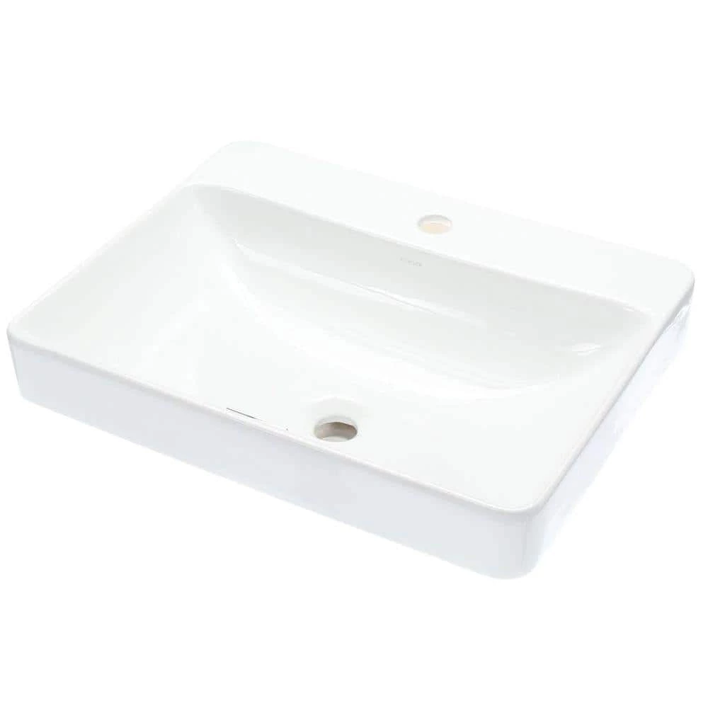 KOHLER Vox Vitreous China Vessel Sink in White with Overflow Drain 3 KOHLER Vox Vitreous China Vessel Sink in White with Overflow Drain