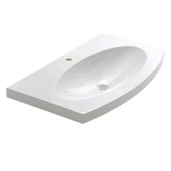 Fresca Energia 36 in. Drop-In Acrylic Bathroom Sink in White with Integrated Bowl -Bathroom Sinks Sales white fresca drop in bathroom sinks fvs5092wh 4f 1000