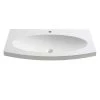 Fresca Energia 36 in. Drop-In Acrylic Bathroom Sink in White with Integrated Bowl