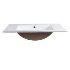 Fresca Torino 30 in. Drop-In Ceramic Bathroom Sink in White with Integrated Bowl -Bathroom Sinks Sales white fresca drop in bathroom sinks fvs6230wh 1f 1000