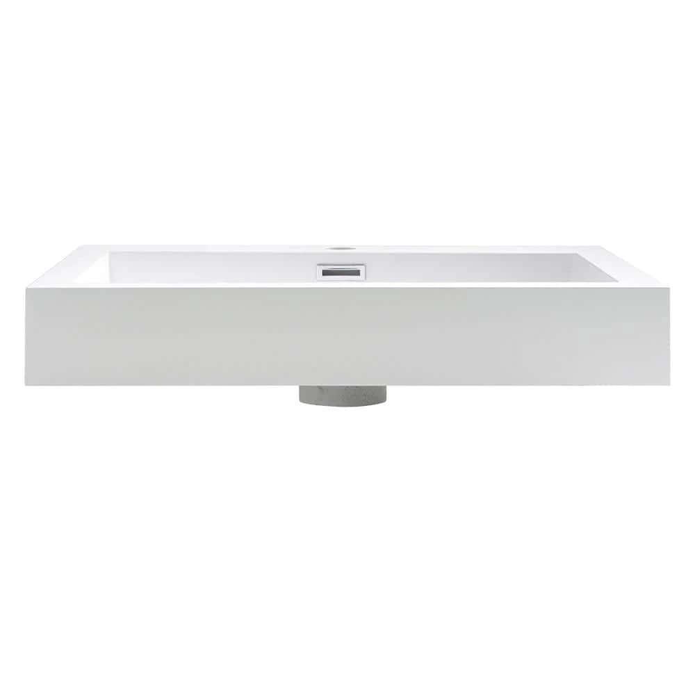 Fresca Nano 24 in. Drop-In Acrylic Bathroom Sink in White with Integrated Bowl 6 Fresca Nano 24 in. Drop-In Acrylic Bathroom Sink in White with Integrated Bowl - Image 4