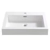 Fresca Nano 24 in. Drop-In Acrylic Bathroom Sink in White with Integrated Bowl 1 Fresca Nano 24 in. Drop-In Acrylic Bathroom Sink in White with Integrated Bowl -Bathroom Sinks Sales white fresca drop in bathroom sinks fvs8006wh 64 1000