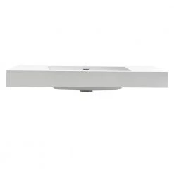 Fresca Mezzo 40 in. Drop-In Acrylic Bathroom Sink in White with Integrated Bowl 9 Fresca Mezzo 40 in. Drop-In Acrylic Bathroom Sink in White with Integrated Bowl -Bathroom Sinks Sales white fresca drop in bathroom sinks fvs8010wh 1f 1000