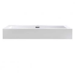 Fresca Livello 30 in. Drop-In Acrylic Bathroom Sink in White with Integrated Bowl 9 Fresca Livello 30 in. Drop-In Acrylic Bathroom Sink in White with Integrated Bowl -Bathroom Sinks Sales white fresca drop in bathroom sinks fvs8030wh 1f 1000
