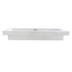 Fresca Medio 32 in. Drop-In Acrylic Bathroom Sink in White with Integrated Bowl 9 Fresca Medio 32 in. Drop-In Acrylic Bathroom Sink in White with Integrated Bowl -Bathroom Sinks Sales white fresca drop in bathroom sinks fvs8080wh 1f 1000