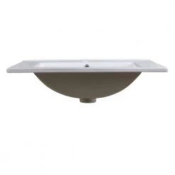 Fresca Allier 24 in. Drop-In Ceramic Bathroom Sink in White with Integrated Bowl -Bathroom Sinks Sales white fresca drop in bathroom sinks fvs8125wh 1f 1000