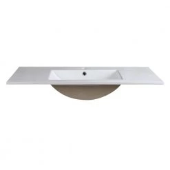 Fresca Allier 40 in. Drop-In Ceramic Bathroom Sink in White with Integrated Bowl 8 Fresca Allier 40 in. Drop-In Ceramic Bathroom Sink in White with Integrated Bowl -Bathroom Sinks Sales white fresca drop in bathroom sinks fvs8140wh 4f 1000