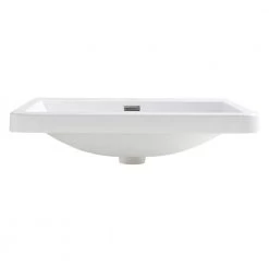 Fresca Milano 26 in. Drop-In Acrylic Bathroom Sink in White with Integrated Bowl -Bathroom Sinks Sales white fresca drop in bathroom sinks fvs8525wh 1f 1000