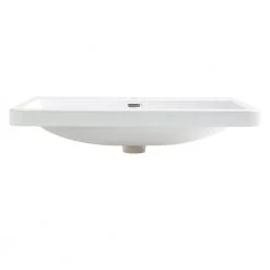 Fresca Milano 32 in. Drop-In Acrylic Bathroom Sink in White with Integrated Bowl 9 Fresca Milano 32 in. Drop-In Acrylic Bathroom Sink in White with Integrated Bowl -Bathroom Sinks Sales white fresca drop in bathroom sinks fvs8532wh 1f 1000
