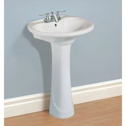 Glacier Bay Shelburne 20 in. Pedestal Sink Basin in White 9 Glacier Bay Shelburne 20 in. Pedestal Sink Basin in White -Bathroom Sinks Sales white glacier bay pedestal sinks f 300 4w 31 1000