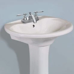 Glacier Bay Shelburne 20 in. Pedestal Sink Basin in White 7 Glacier Bay Shelburne 20 in. Pedestal Sink Basin in White -Bathroom Sinks Sales white glacier bay pedestal sinks f 300 4w 40 1000
