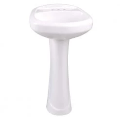 Glacier Bay Shelburne/Petite Aragon Pedestal in White -Bathroom Sinks Sales white glacier bay pedestal sinks l 300 wn fa 1000