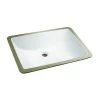 Glacier Bay Rectangle Undermounted Bathroom Sink in White -Bathroom Sinks Sales white glacier bay undermount bathroom sinks 14 027 w 64 1000