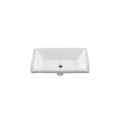 IPT Sink Company Rectangular Glazed Ceramic Undermount Bathroom Vanity Sink in White -Bathroom Sinks Sales white ipt sink company undermount bathroom sinks ipt1811w 4f 1000